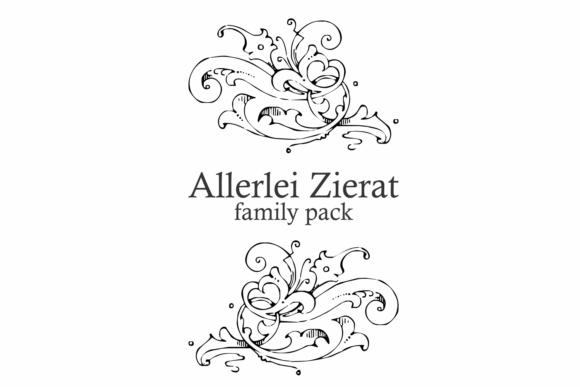 Allerlei Zierat Family: A Vintage Font for Modern Brands