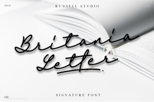 Britania Letter: An Elegant Script Font for Authentic Design