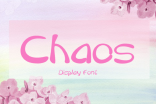 Chaos Font: A Bouncy Display Type for Friendly Designs