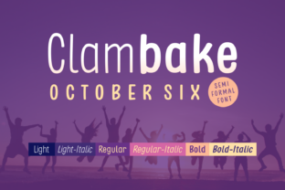 Clambake October Six: A Modern Sans Serif for Web Design