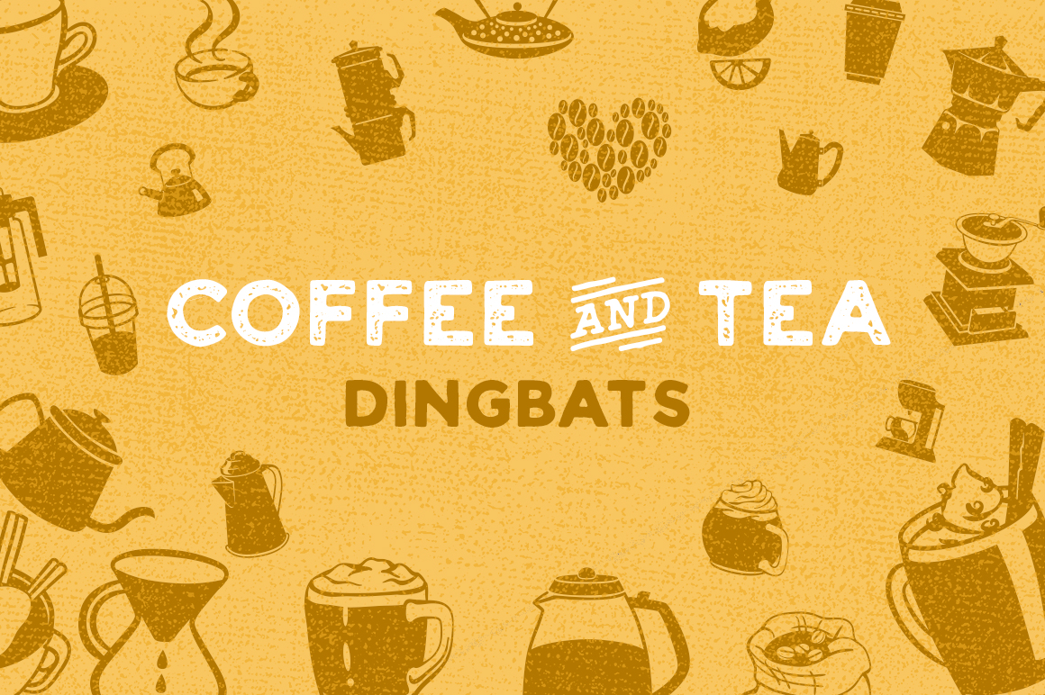 Coffee Tea Dingbat: A Unique Dingbat Font for Editorial Design and Digital Publishing
