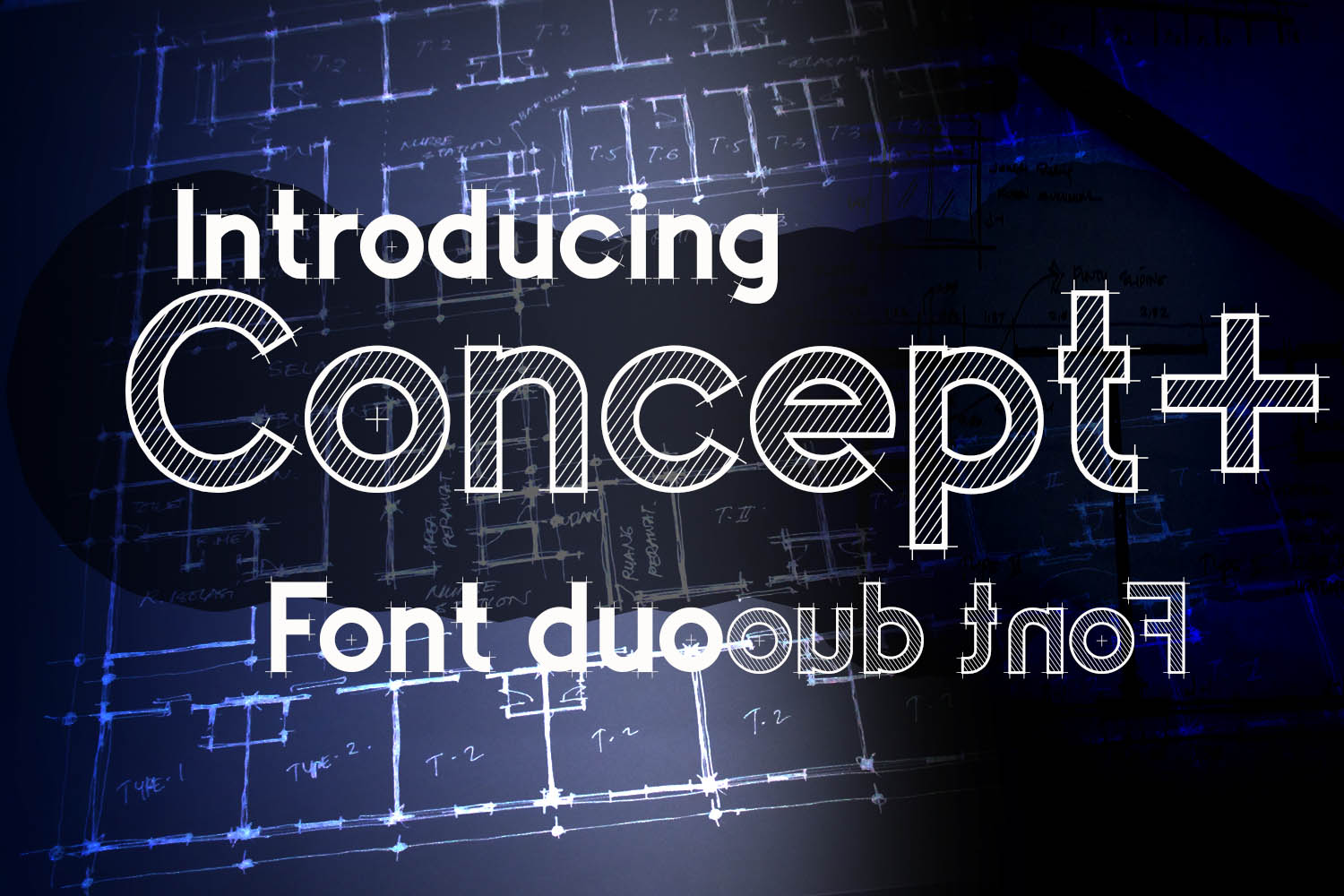 Concept Font Review: A Sketch-Inspired Serif for Handmade and Blue-Print Branding Projects