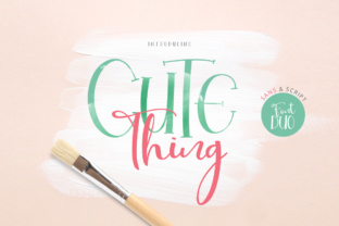 Cute Thing Duo: A Script and Sans Font for Makers