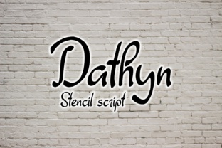 Dathyn: A Unique Stencil Script Font for Makers