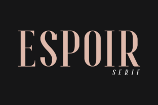 Espoir: A Modern Serif Font for Brand Identity