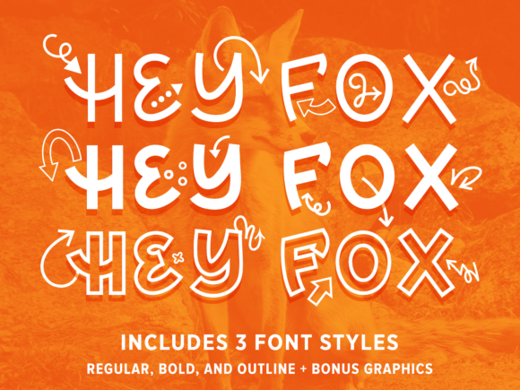 Hey Fox Trio: A Playful Sans Serif Typeface for Editors