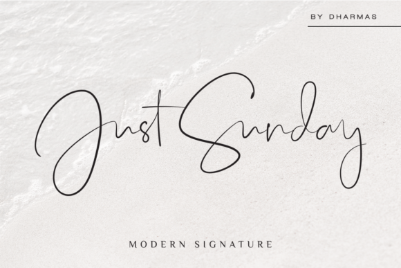 Just Sunday: A Modern Script Font for Business