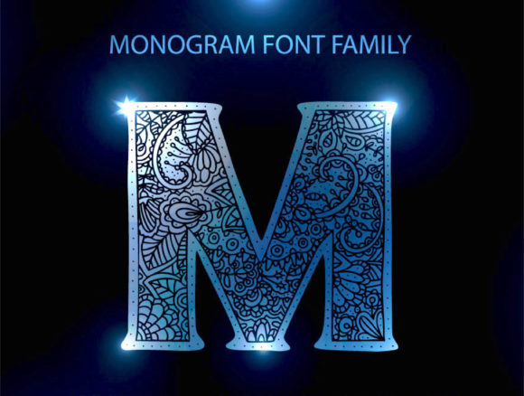 Monogram Font Family for Crafters