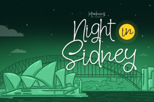 Night in Sidney: A Fun Script Font for Makers