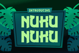 Nuku Nuku: A Fun Display Font for Crafters