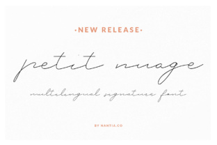Petit Nuage: A Signature Font for Modern Branding