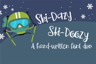 PN Ski-Doozy and Ski-Dazy Font Duo for Editorial Design