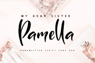 Sister Pamella: A Premium Script and Sans Serif Font Duo