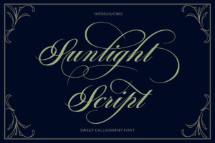 Sunlight Script: A Premium Calligraphy Font for Makers