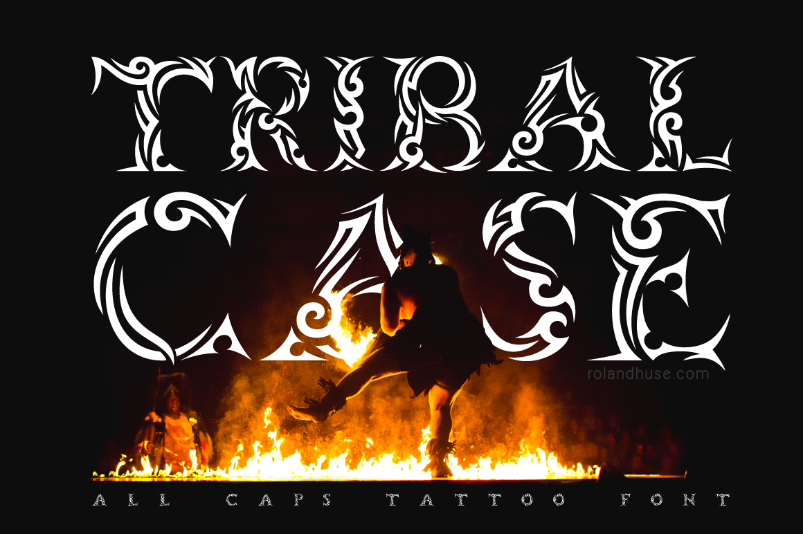 Tribal Case: The Ultimate Decorative Font for Edgy Designs
