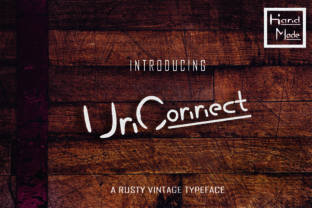 UnConnect: A Rustic Handmade Font for Campaigns