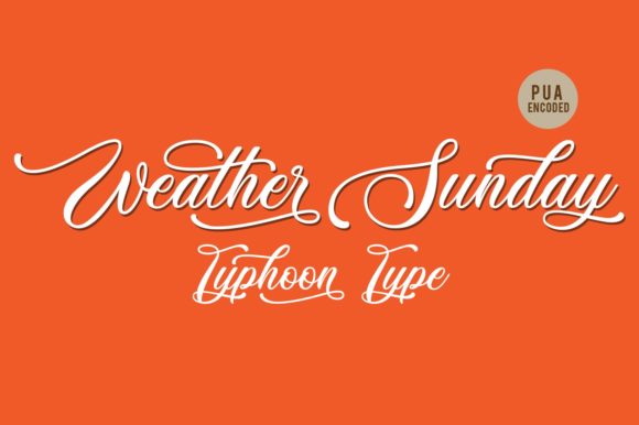 Weather Sunday: A Premium Script Font Review